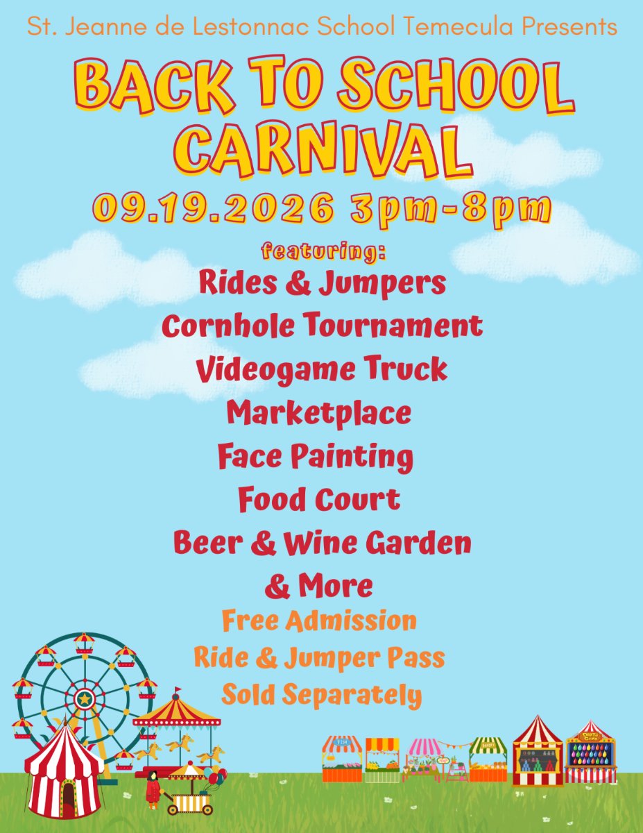 Back to School Carnival Sept. 19, 2026